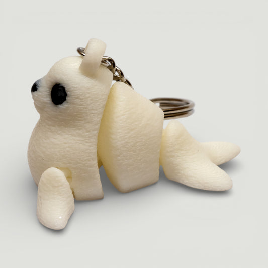 Eklemli Sevimli Fok Balığı Anahtarlık