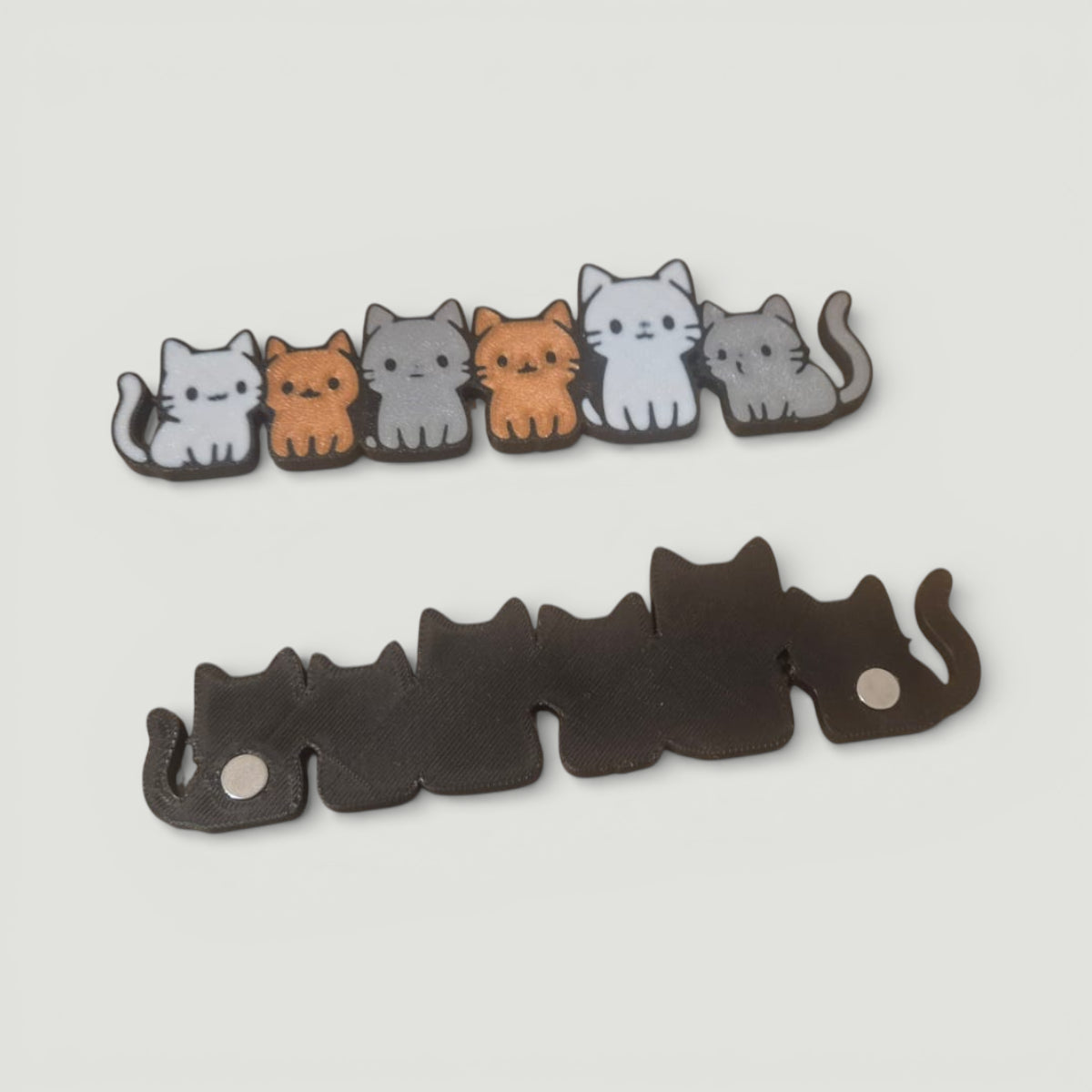 Kedi Figürlü Çift Taraflı Fotoğraf Tutucu – Mıknatıslı Dekoratif Fotoğraf Çerçevesi