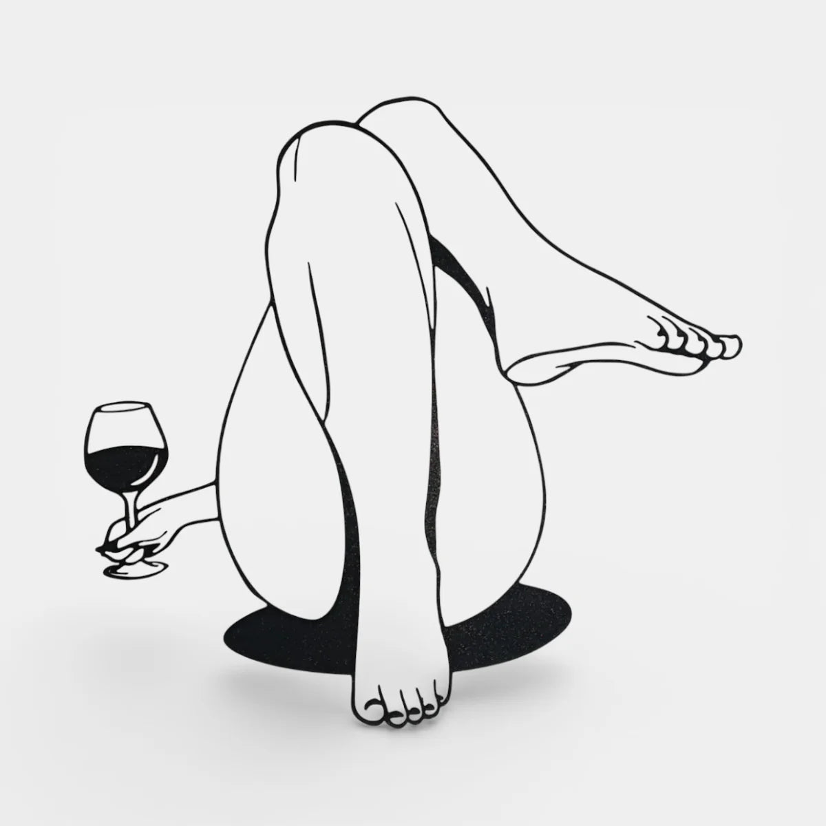 Girl and Wine | Dekoratif Duvar Süsü