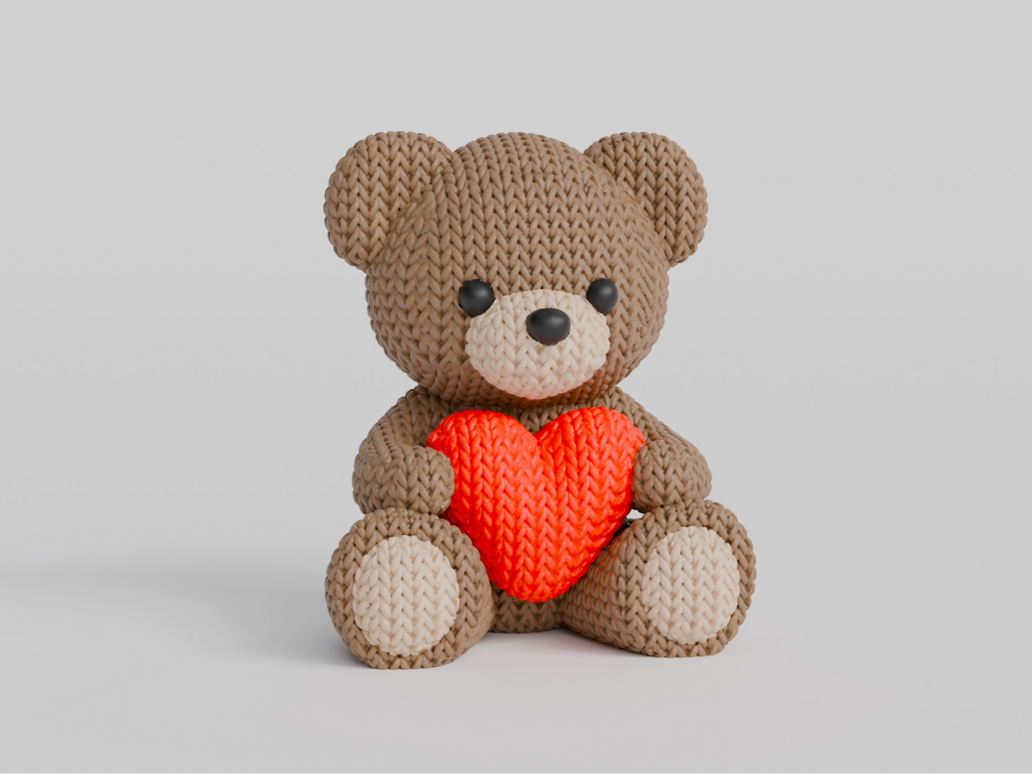 Teddy Bear - Örgü Desenli