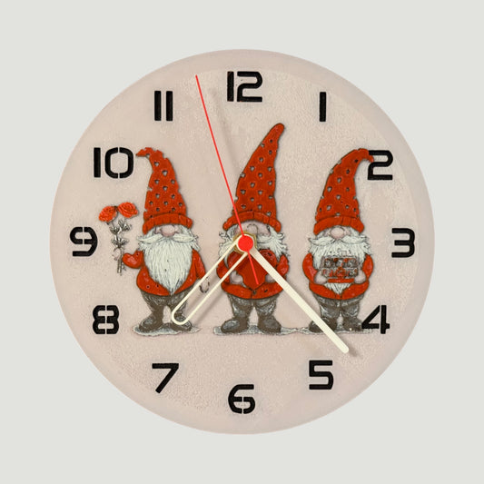 Sevgililer Günü Cüceleri – Dekoratif Masaüstü & Duvar Saati