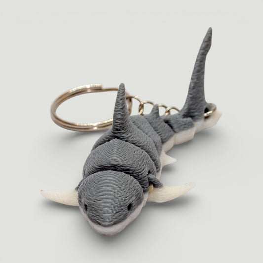 Eklemli Büyük Beyaz Köpekbalığı Anahtarlık