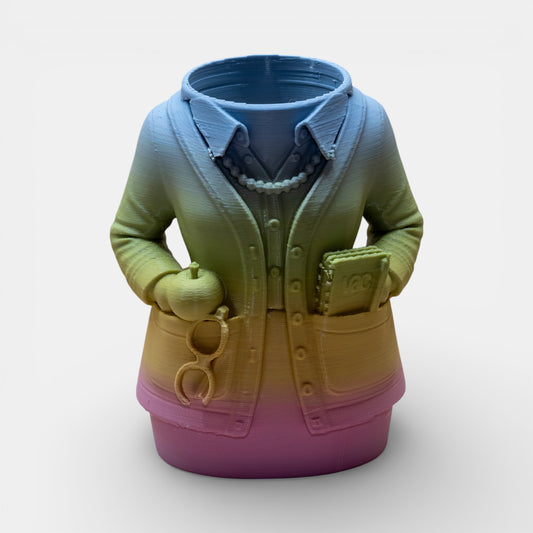 Öğretmen Figürlü Masaüstü Kalemlik | Masaüstü Organizer