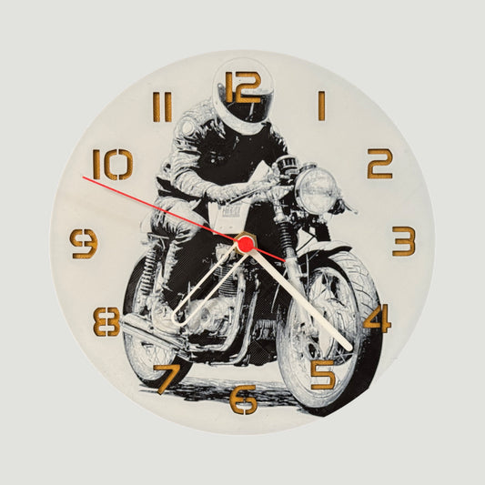 Cafe Racer – Dekoratif Masaüstü & Duvar Saati