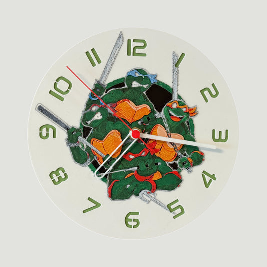 Ninja Kaplumbağalar – Dekoratif Masaüstü & Duvar Saati