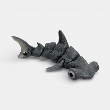 Eklemli Köpekbalığı Anahtarlık – Hareketli 3D Baskı Figür
