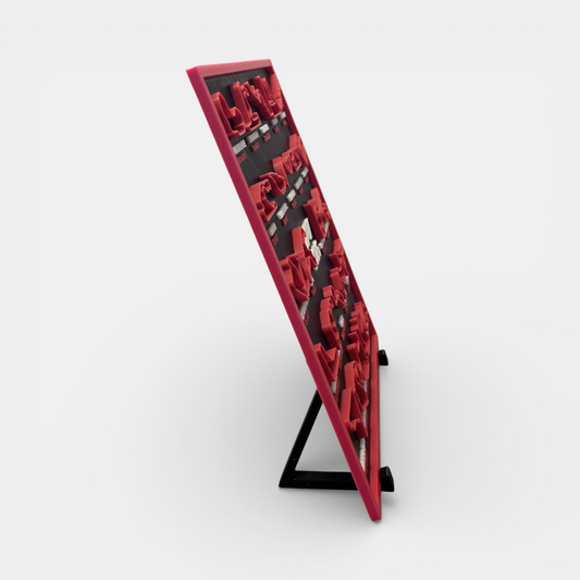 Formula 1 - 2026 Takvimi – 3D Pist Haritaları Dekor Panosu (25×22 cm)