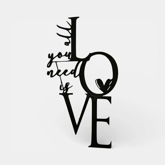 Sevgiye İhtiyaç | Dekoratif Duvar Süsü