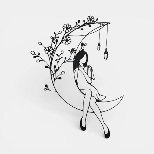 Aydaki Kız | Dekoratif Duvar Süsü