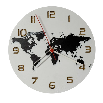 Dünya Haritası – Dekoratif Masaüstü & Duvar Saati