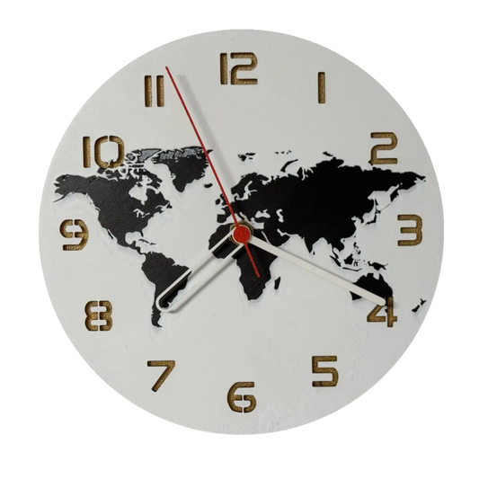 Dünya Haritası – Dekoratif Masaüstü & Duvar Saati