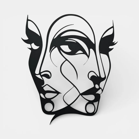 İki Yüzlü | Dekoratif Duvar Süsü