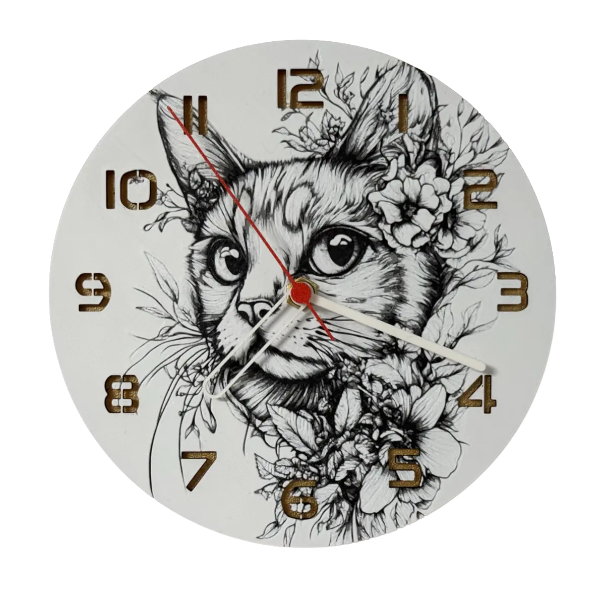 Kedi – Dekoratif Masaüstü & Duvar Saati