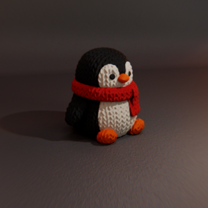 Penguen - Örgü Desenli