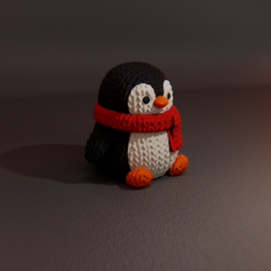 Penguen - Örgü Desenli