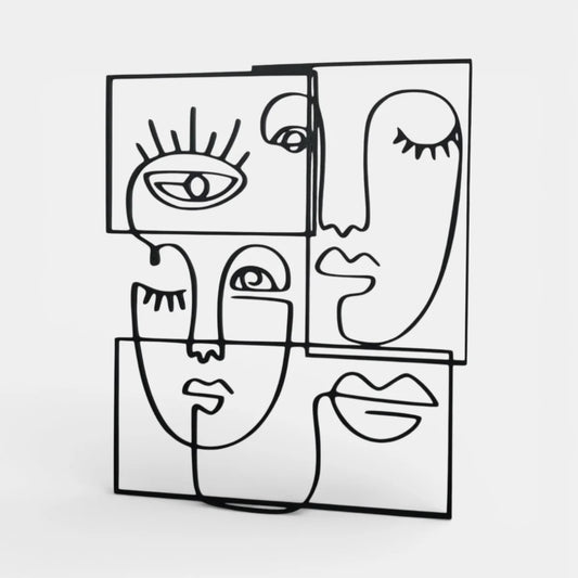 Modern Yüzler | Dekoratif Duvar Süsü