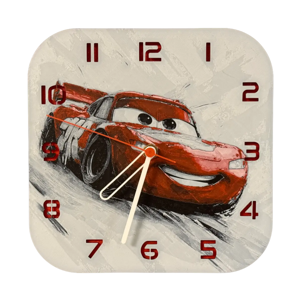 Şimşek McQueen – Dekoratif Masaüstü & Duvar Saati