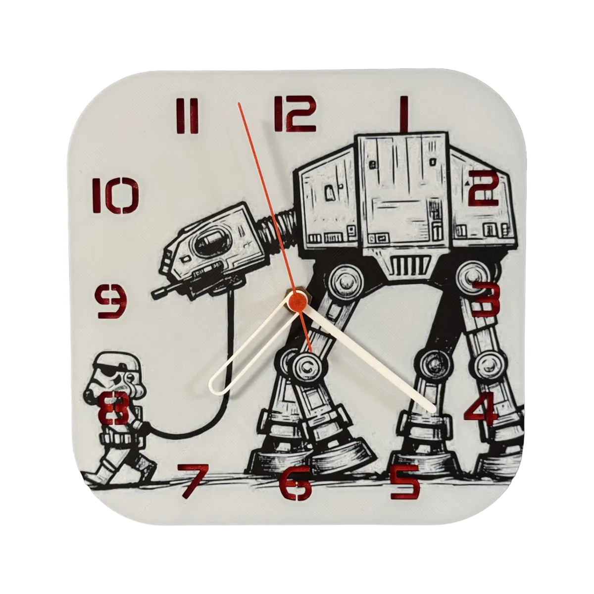 Storm Trooper ve AT-AT – Dekoratif Masaüstü & Duvar Saati