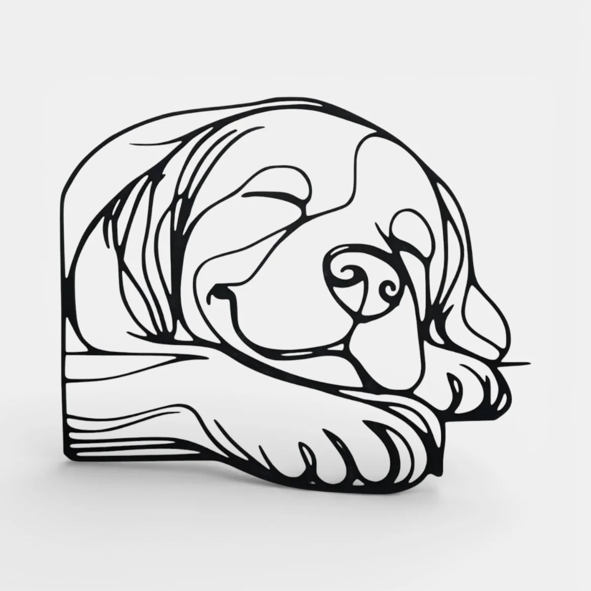 Uyuyan Köpek | Dekoratif Duvar Süsü