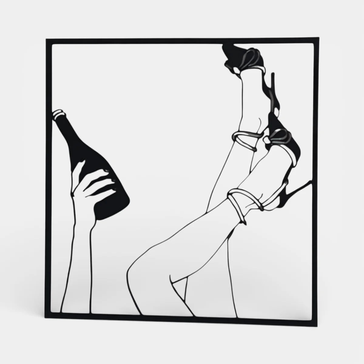 Wine and Legs | Dekoratif Duvar Süsü