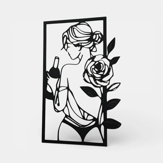 Wine, Woman, Rose | Dekoratif Duvar Süsü
